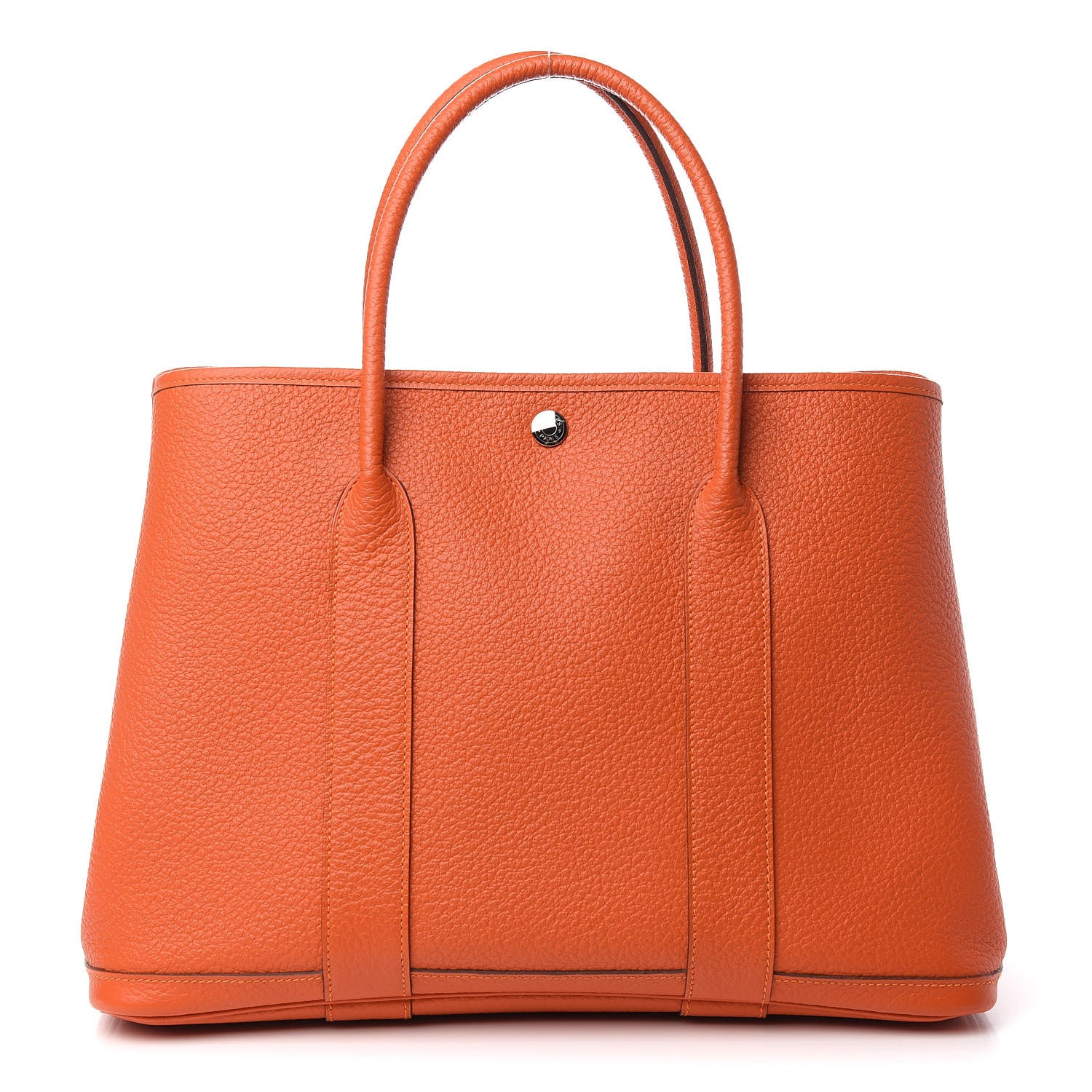 Hermes Vache Country Garden Party 30 TPM Orange 1 of 10