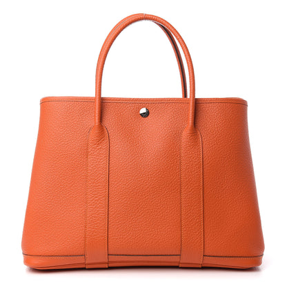 Hermes Vache Country Garden Party 30 TPM Orange 1 of 10