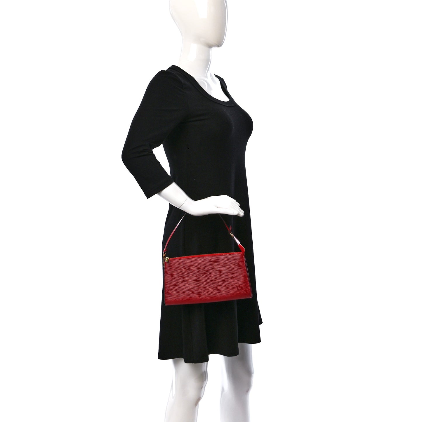 Epi Pochette Accessories 24 Castillan Red