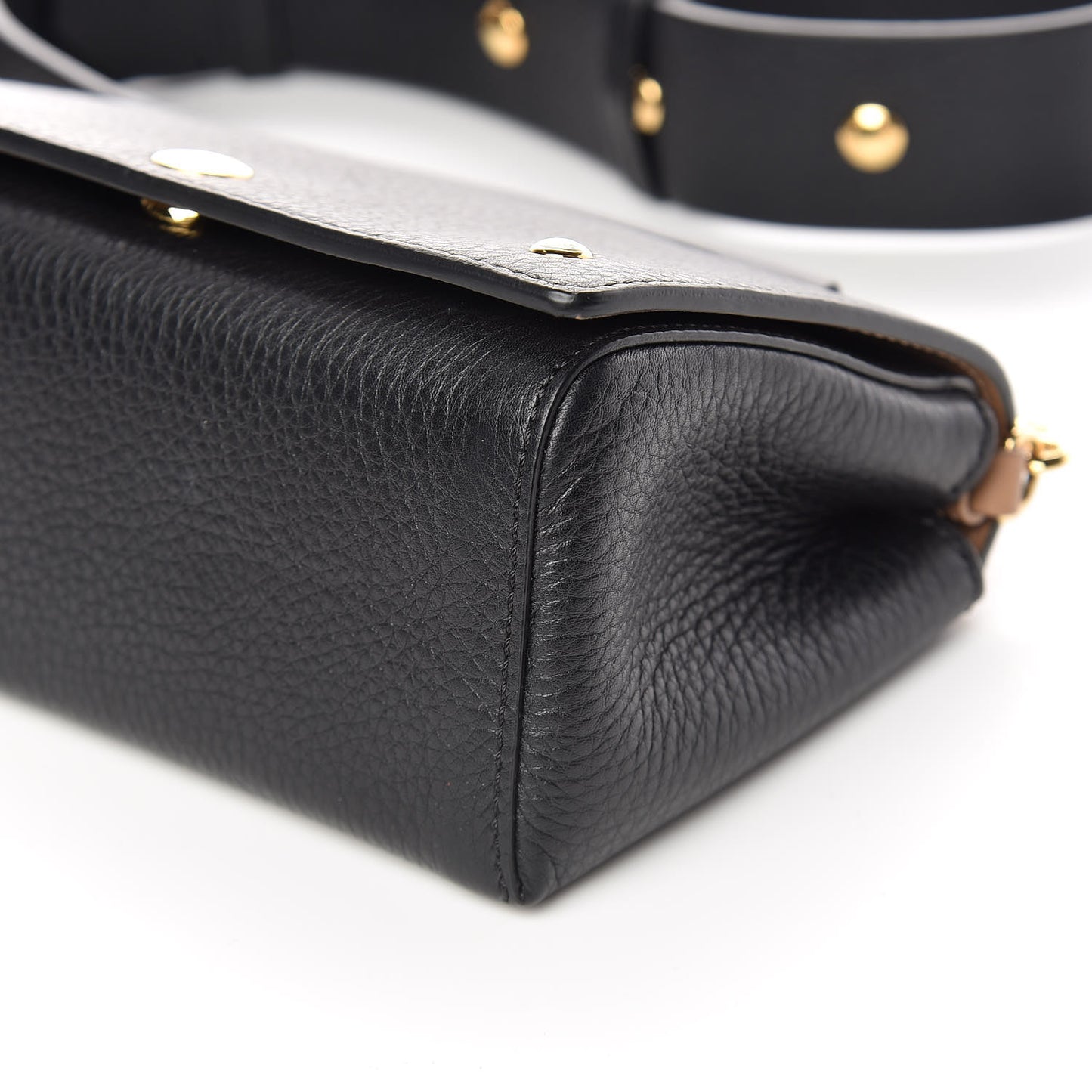 Grainy Calfskin Crossbody Black