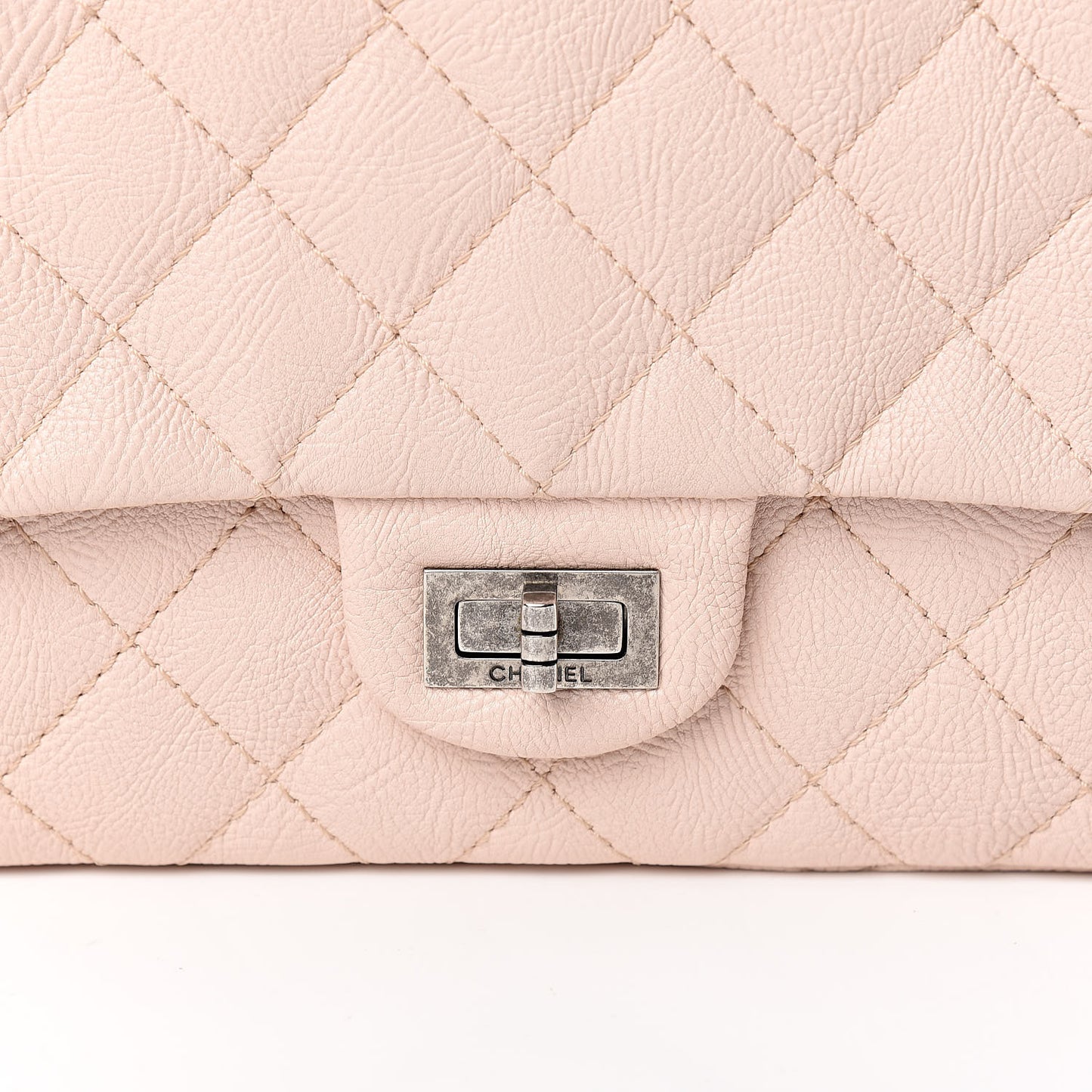 Crumpled Calfskin Quilted 2.55 Reissue 226 Flap Light Pink