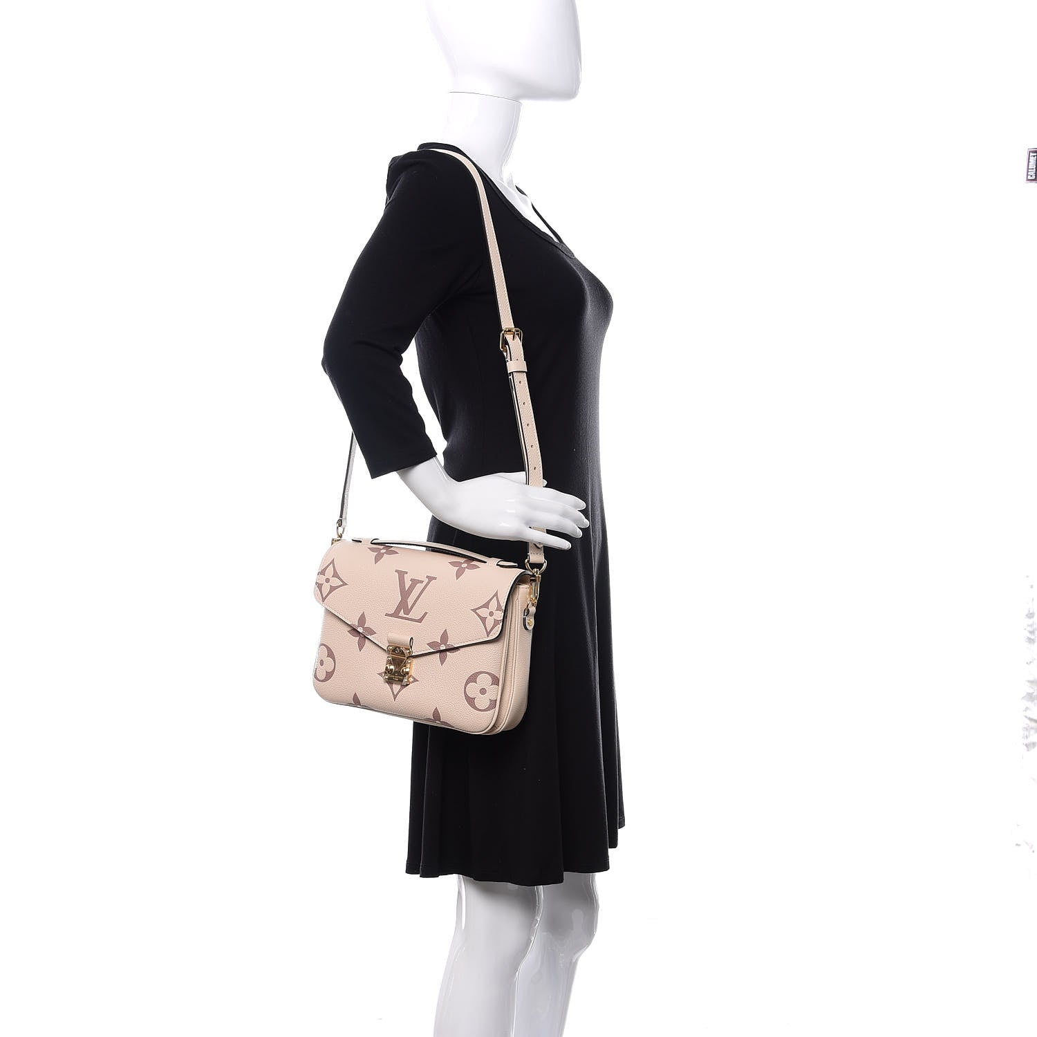 Louis Vuitton Empreinte Monogram Giant Pochette Metis Creme Bois De Rose 2 of 10