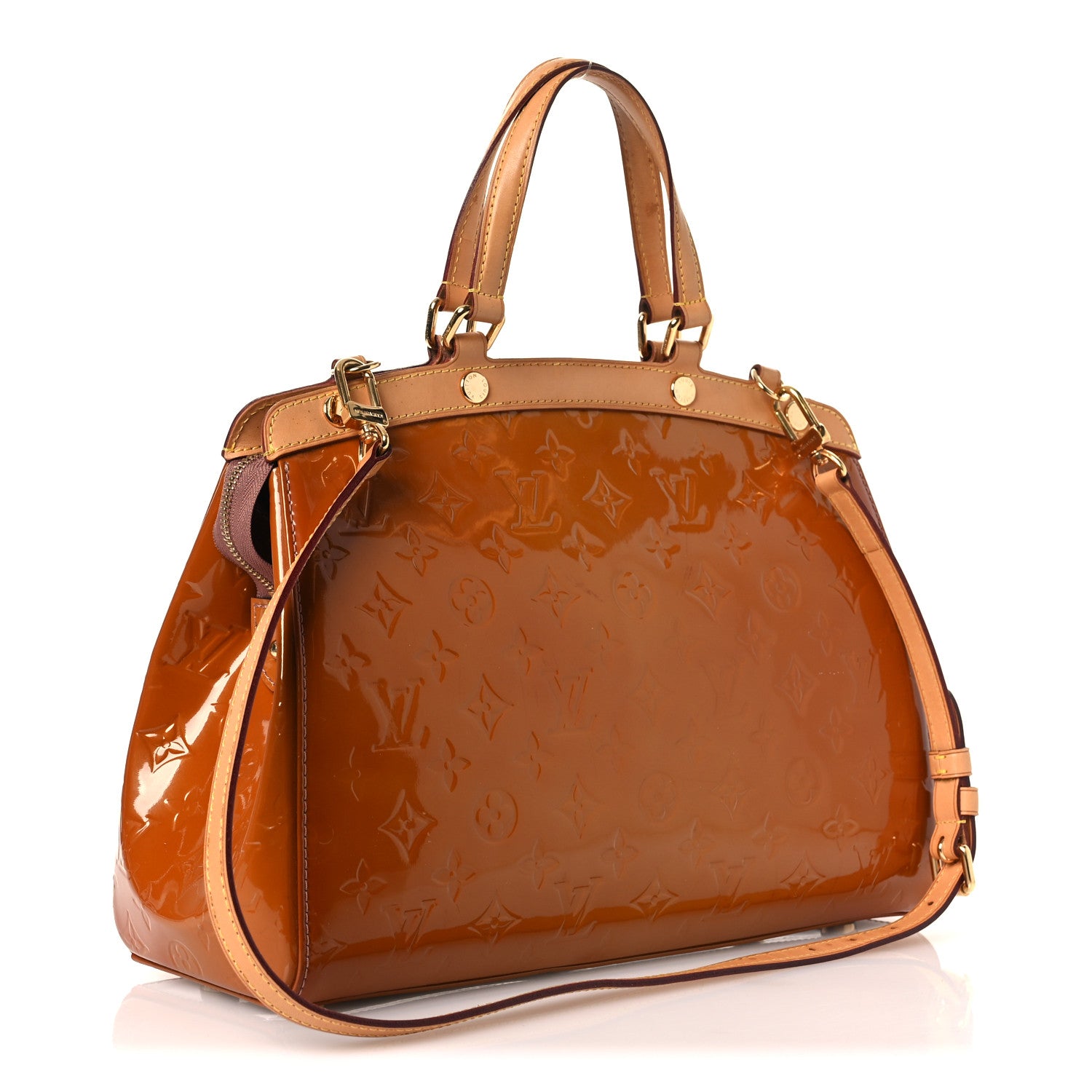 Louis Vuitton Vernis Brea MM Rose Velours 3 of 14