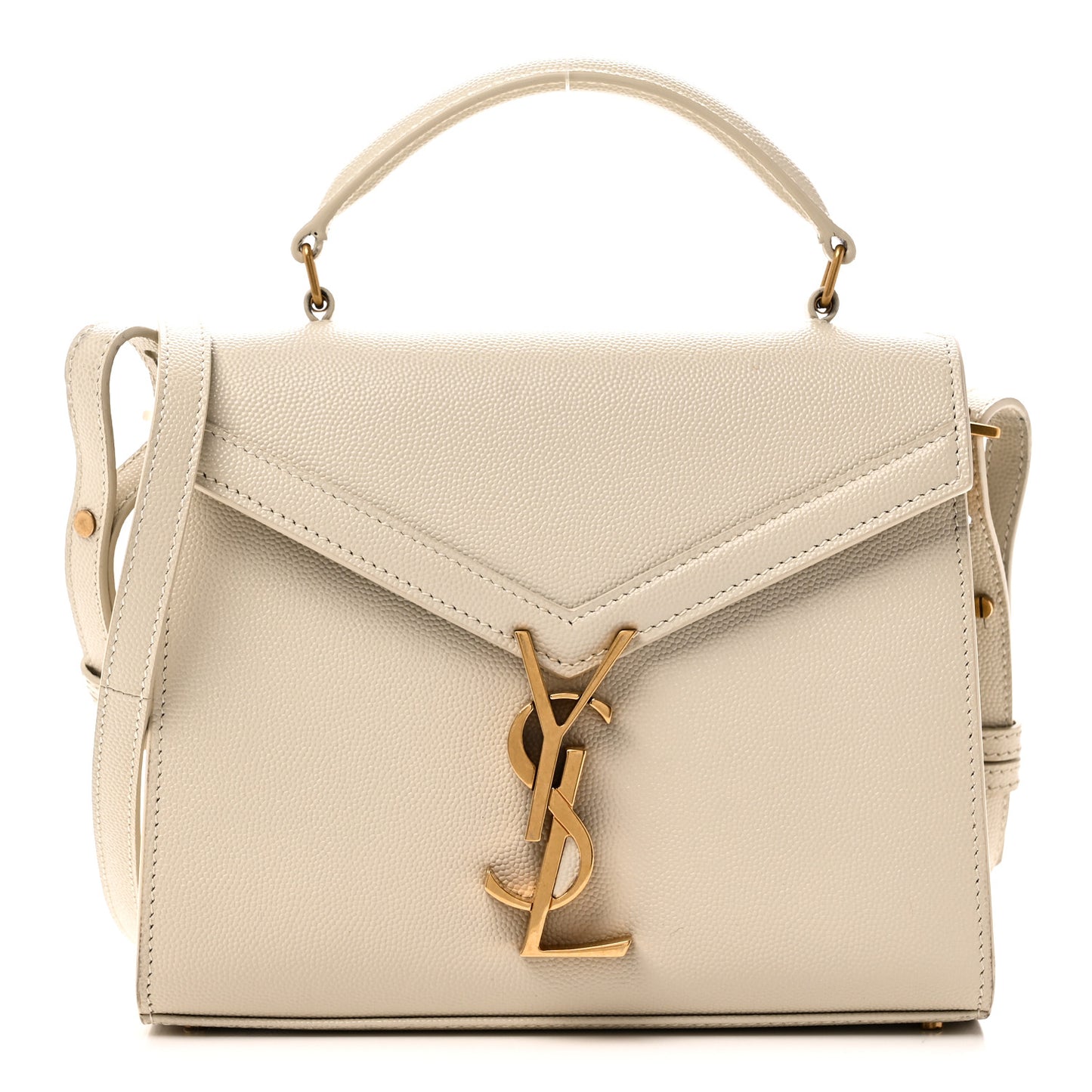 Grain de Poudre Mini Classic Monogram Cassandra Top Handle Crema Soft Rouge Legion