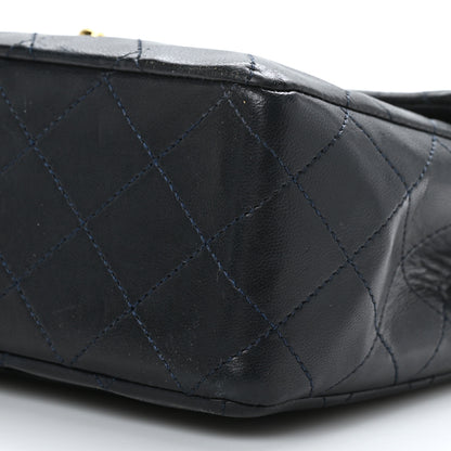 Chanel Lambskin Quilted Medium Double Flap Navy 8 of 8