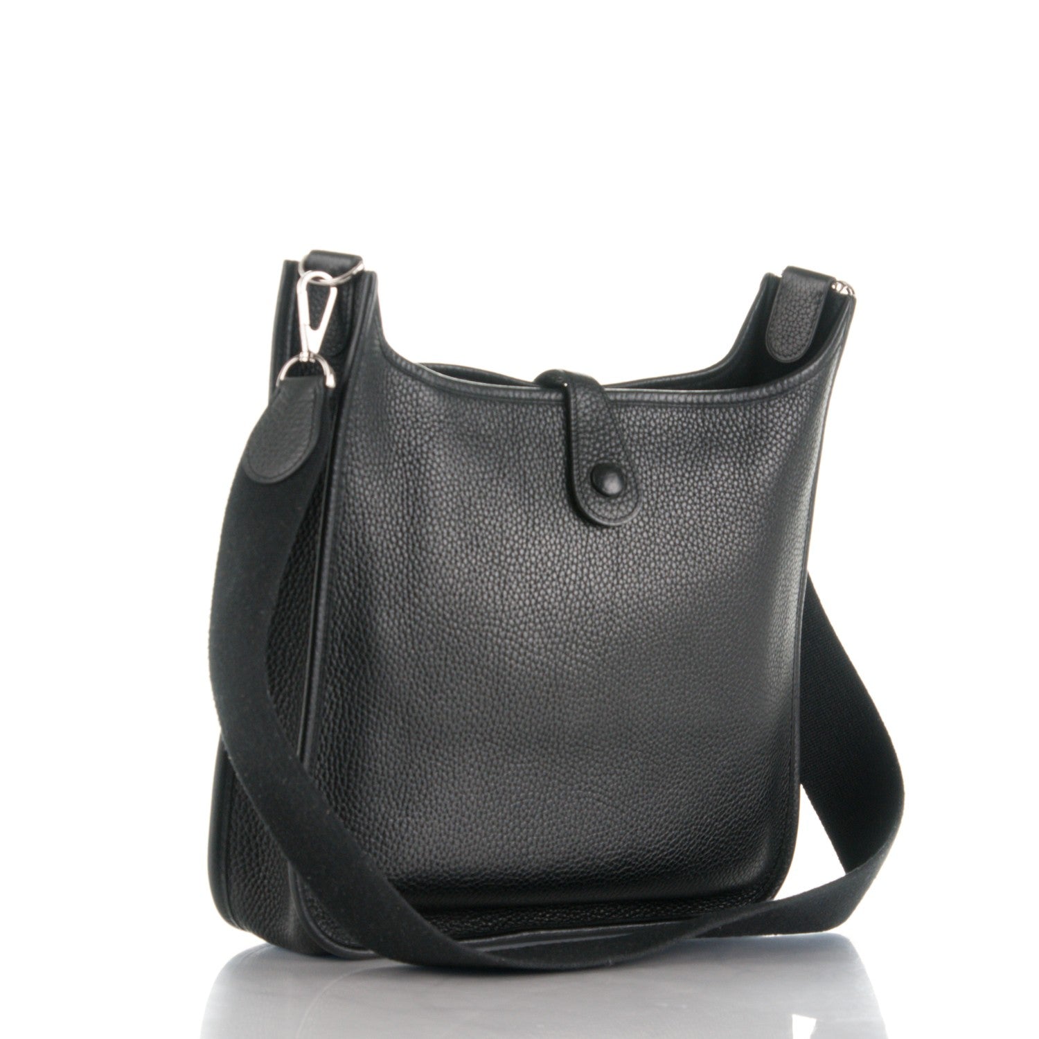 Hermes Taurillon Clemence Evelyne PM Black 3 of 7