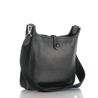 Hermes Taurillon Clemence Evelyne PM Black 3 of 7