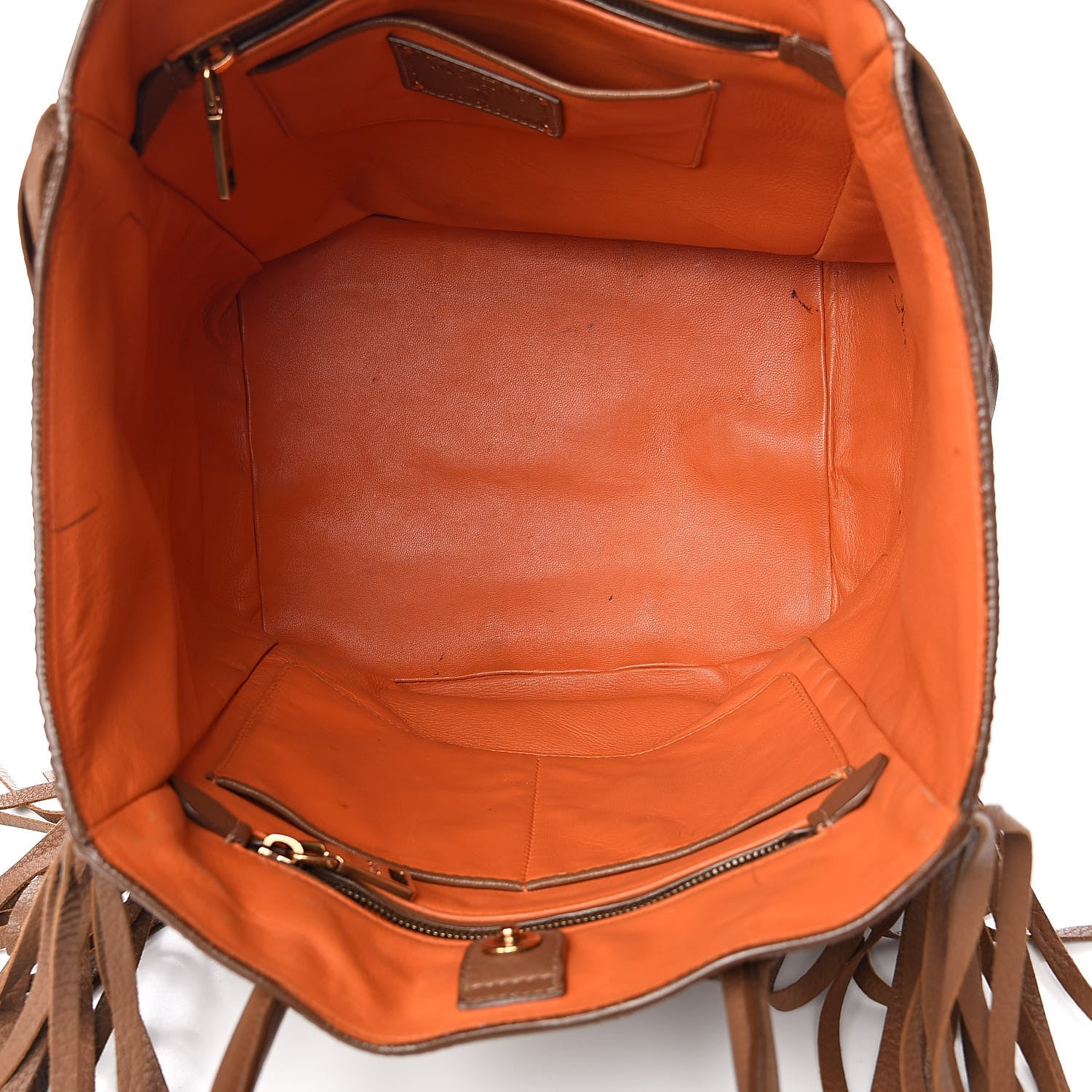 Prada Cervo Deerskin Fringe Tote Cammello 5 of 21