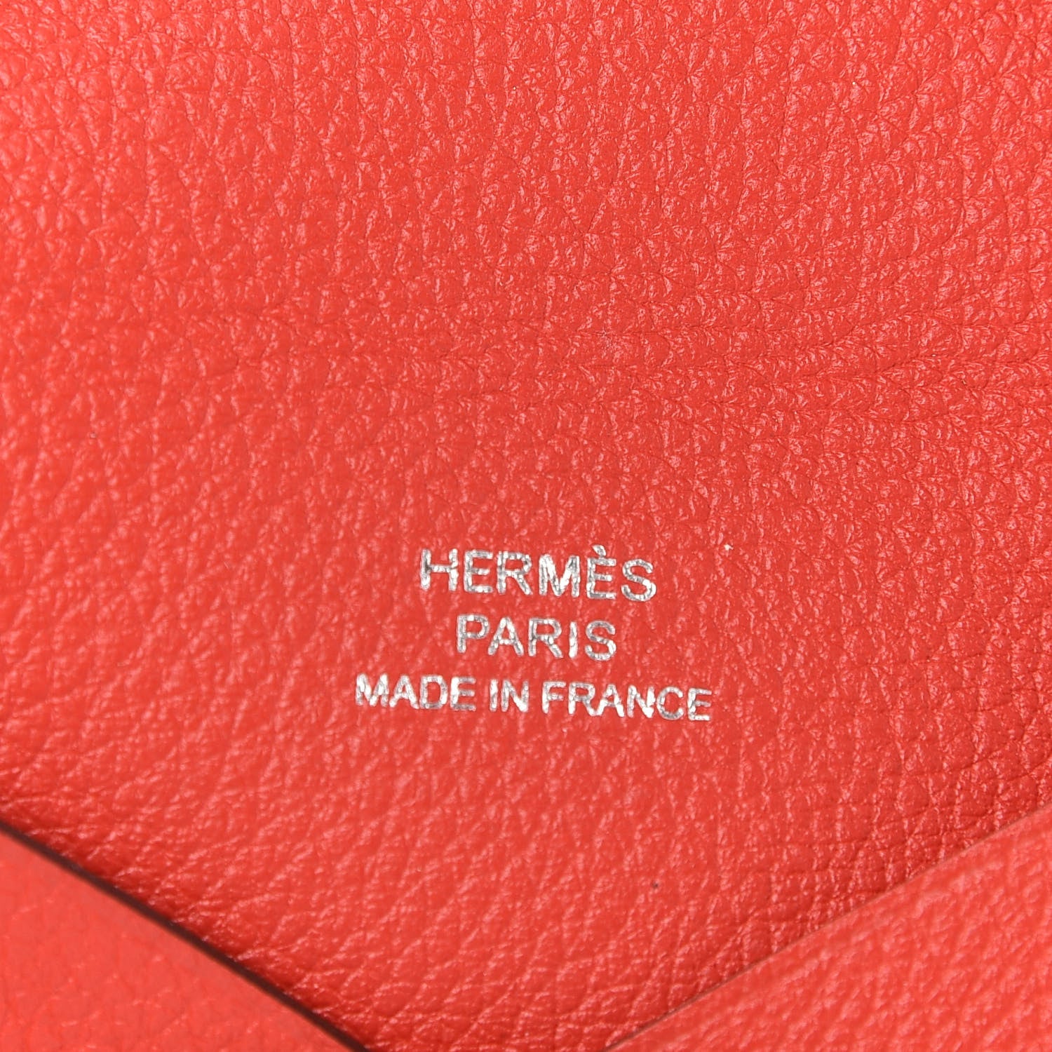 Hermes Evercolor Calvi Card Case Capucine 6 of 6