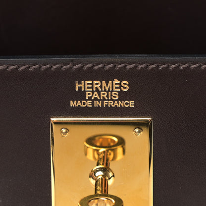 Hermes Box Kelly Retourne 32 Chocolate 7 of 12