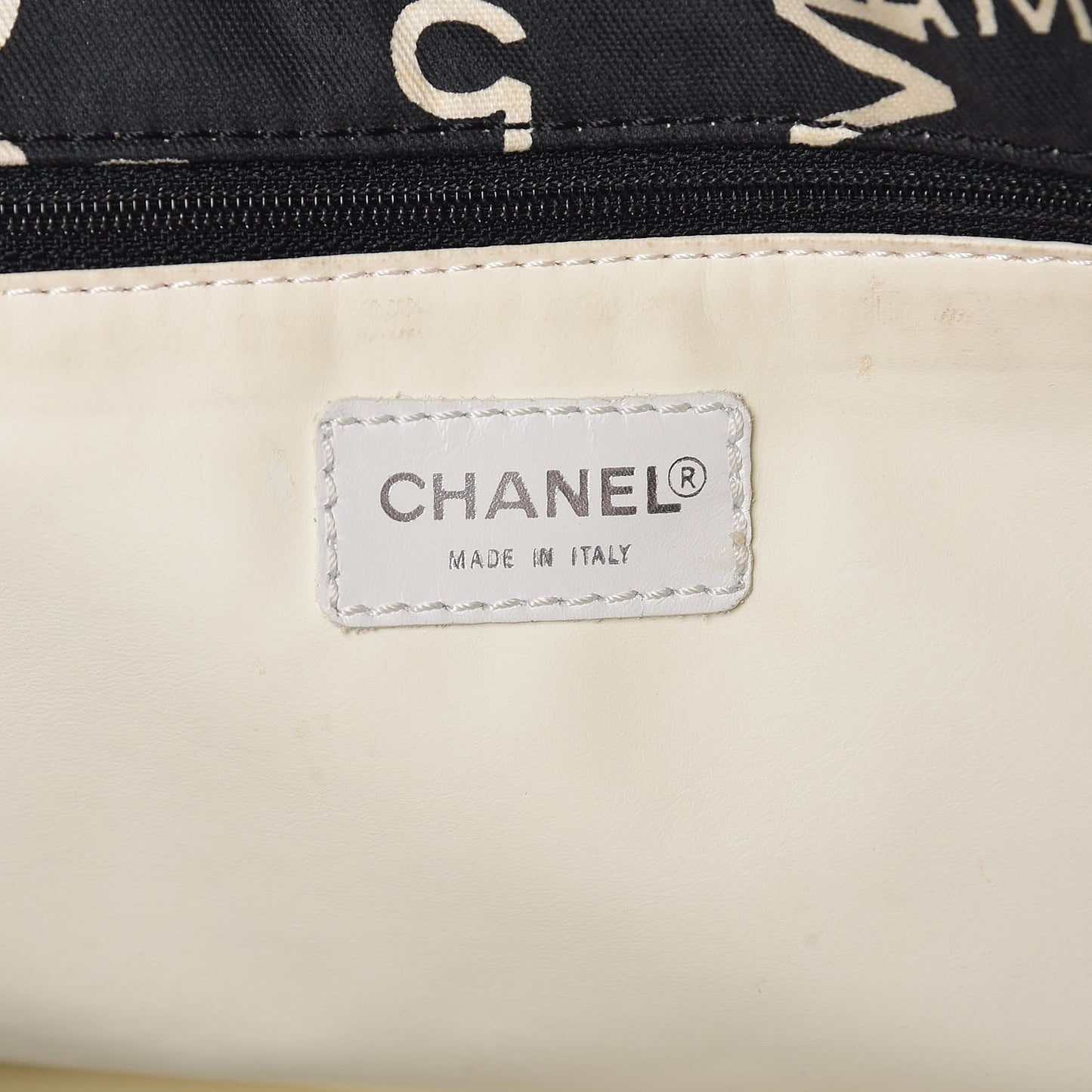 Canvas 31 Rue Cambon Beach Tote Black