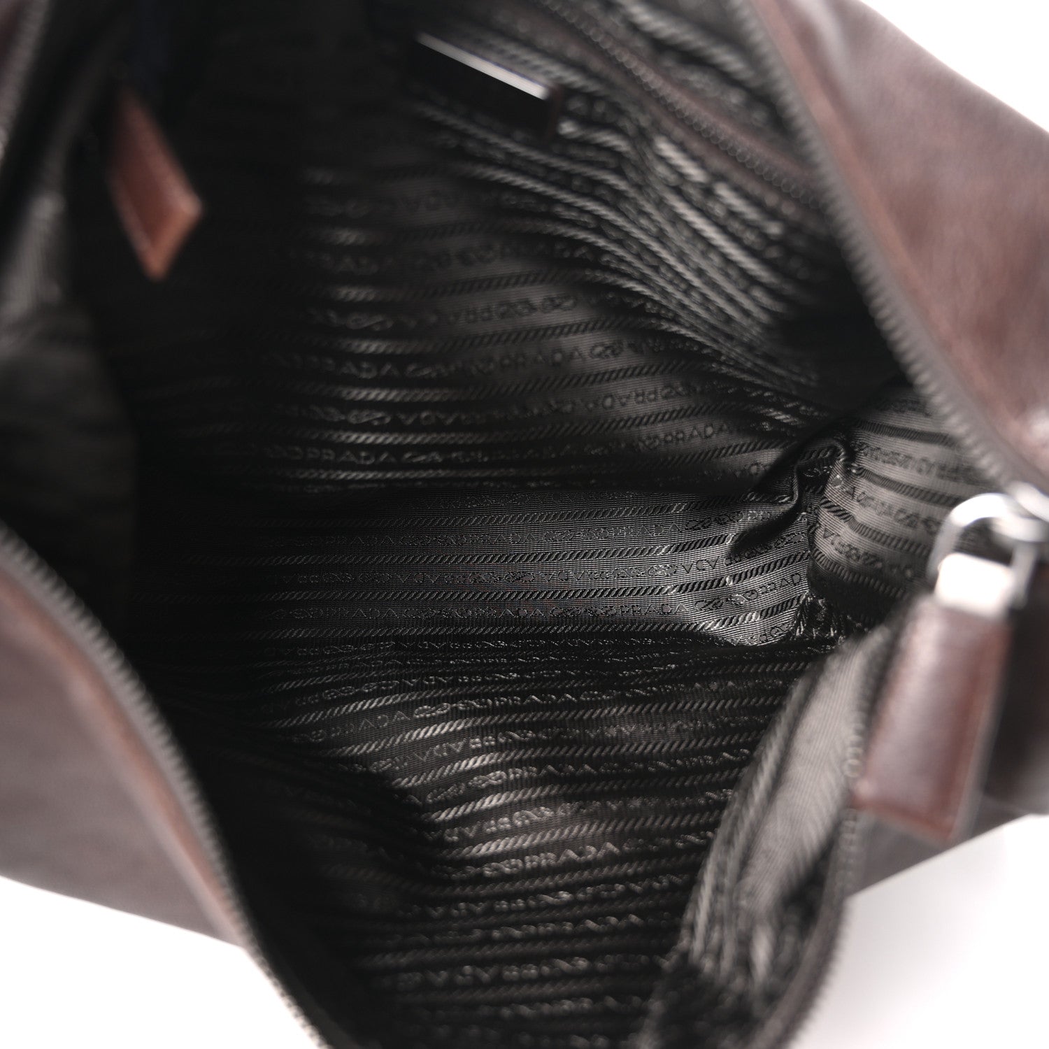 Prada Bullhide Large Explore Shoulder Bag Coffee 5 of 9