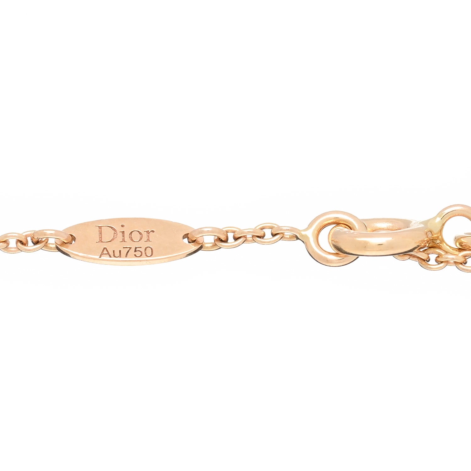 Christian Dior 18K Rose Gold Diamond Black Onyx Rose Des Vents Bracelet 3 of 3