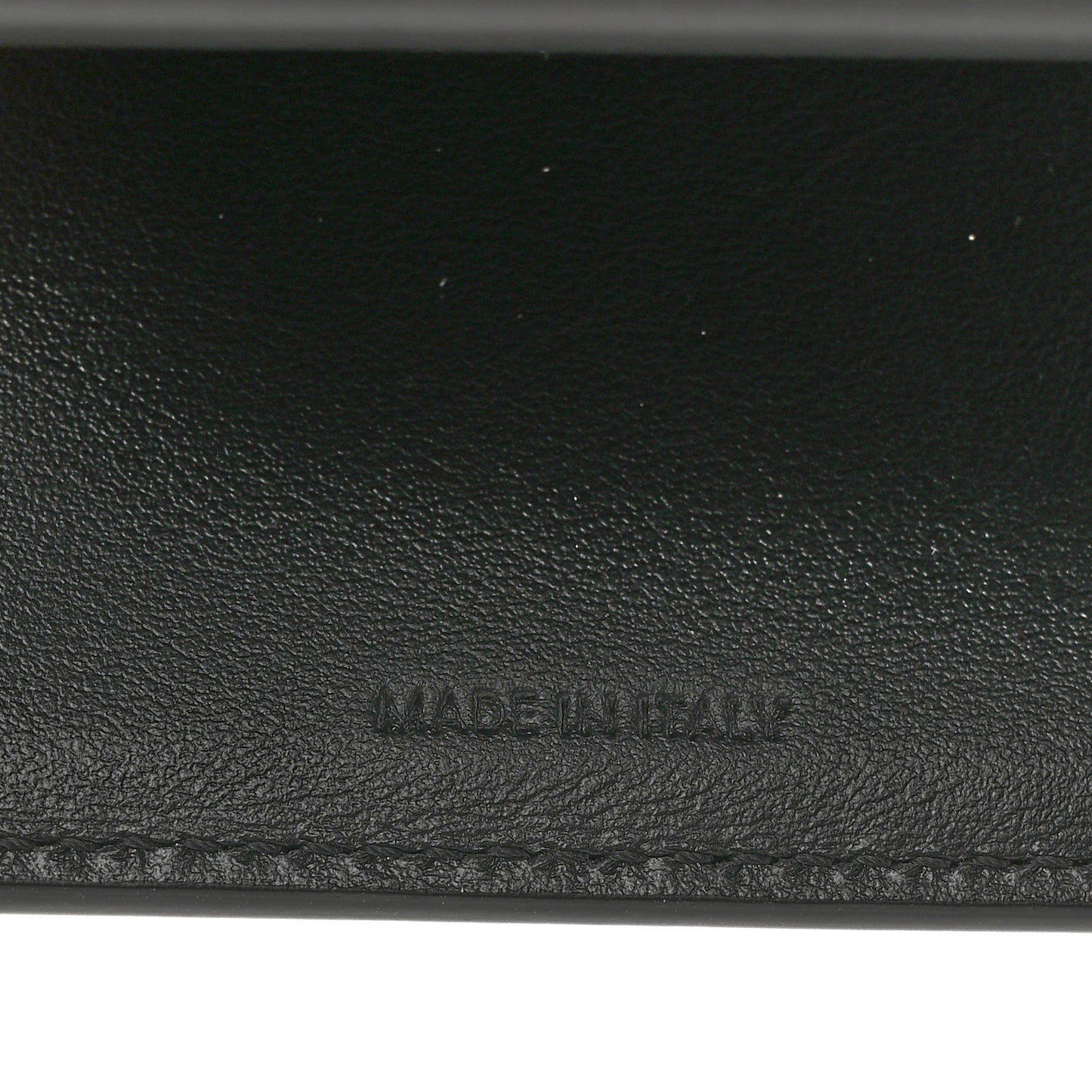Shiny Calfskin Triomphe Small Wallet Black