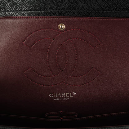 Chanel Caviar Quilted Jumbo Double Flap Black 7 of 8