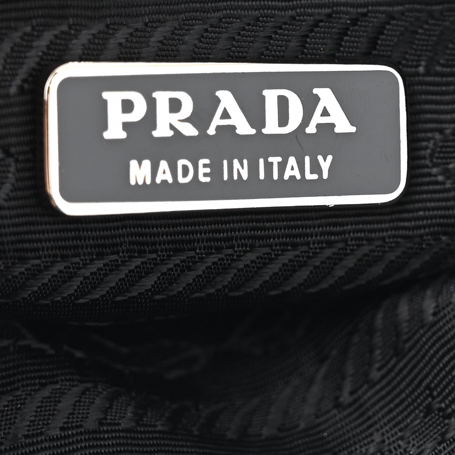 Prada Tessuto Nylon Saffiano Impunturato Quilted Barrel Pochette Black 6 of 14