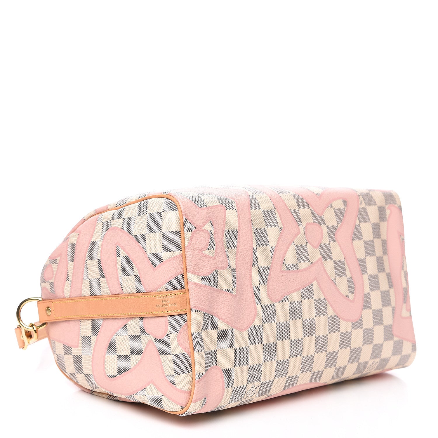 Louis Vuitton Damier Azur Tahitienne Speedy Bandouliere 30 Rose Ballerine 3 of 9
