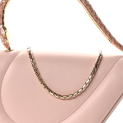 Bulgari Calfskin Serpenti Cuore 1968 Top Handle Pink 7 of 10