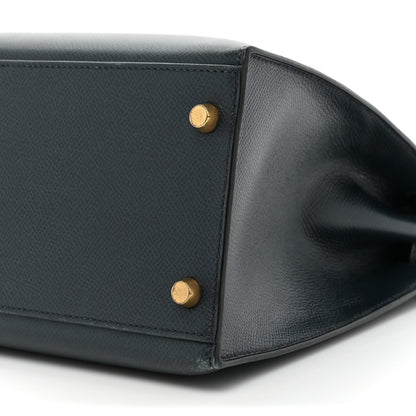 Hermes Courchevel Kelly Sellier 32 Bleu Indigo 7 of 18