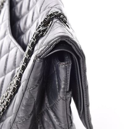Chanel Metallic Aged Calfskin Quilted 2.55 Reissue 227 Flap Dark Silver 16 of 16