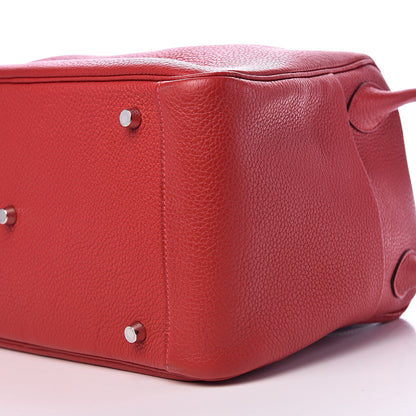 Hermes Taurillon Clemence Lindy 34 Rouge Casaque 9 of 10