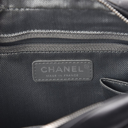 Chanel Lambskin Vertical Quilted Mademoiselle Small Camera Case Black 4 of 8