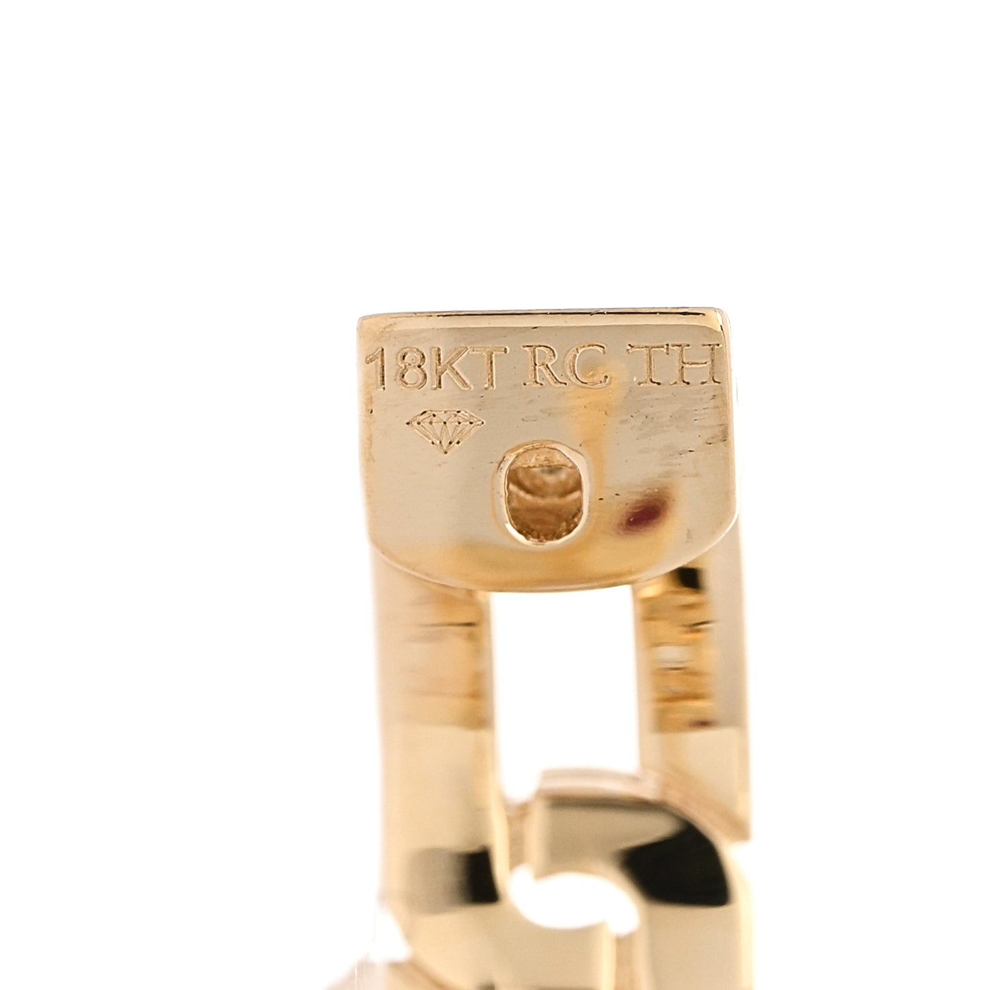 18K Yellow Gold Diamond Navarra Hoop Earrings