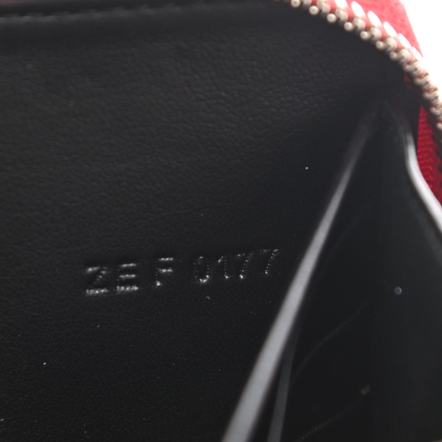 Givenchy Textured Coated Canvas Bambi Print Zip Around Wallet Red 9 of 10