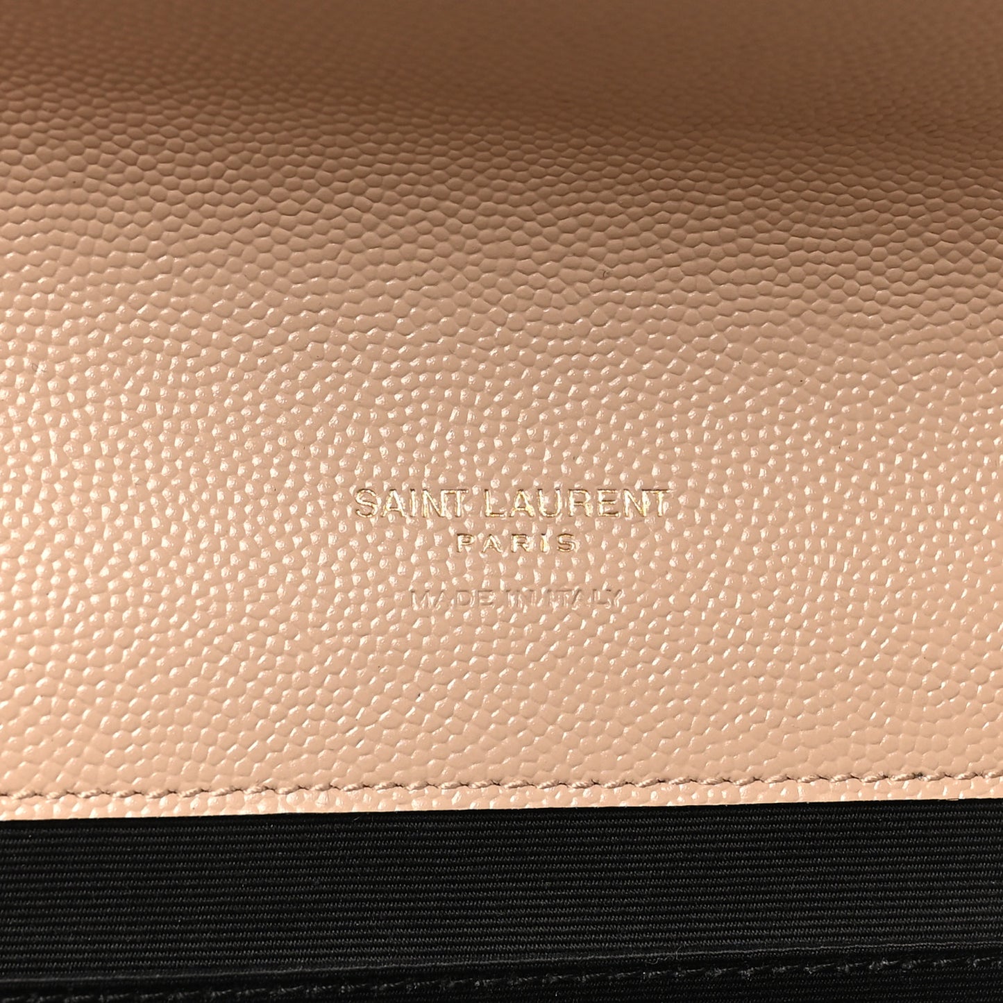 Grain De Poudre Textured Mixed Matelasse Triquilt Monogram Clutch Dark Beige Dark Beige