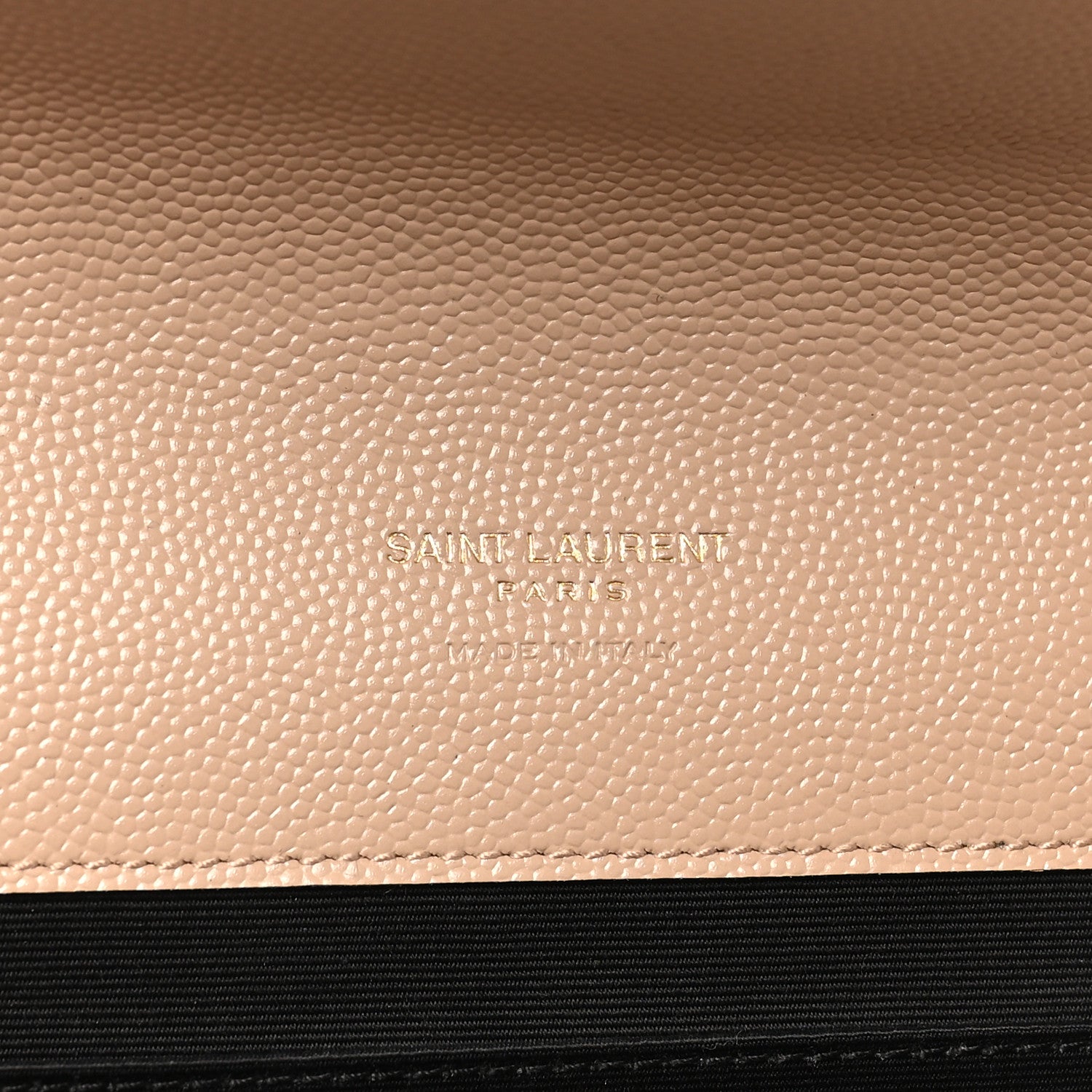 Saint Laurent Grain De Poudre Textured Mixed Matelasse Triquilt Monogram Clutch Dark Beige Dark Beige 6 of 8