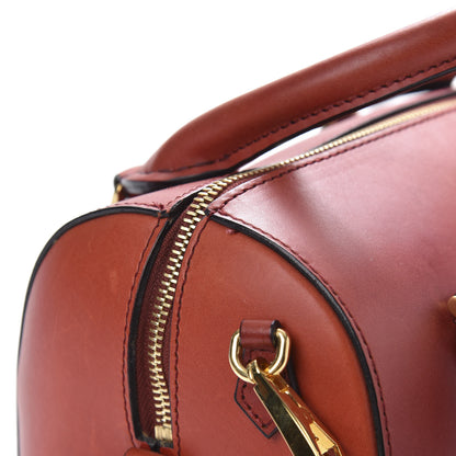 Burberry Soft Calfskin Small Alchester Bowling Bag Military Red 10 of 10