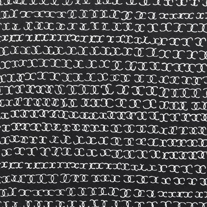 Chanel Silk CC Twilly Hair Tie Black White 3 of 5