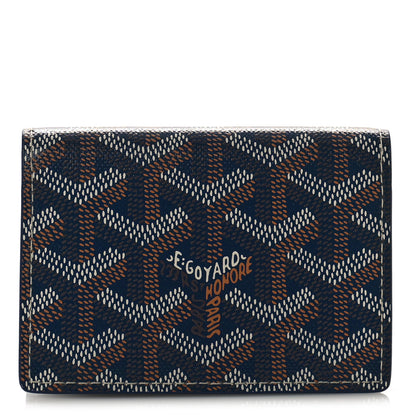 Goyard Goyardine Business Card Holder Navy 1 of 9