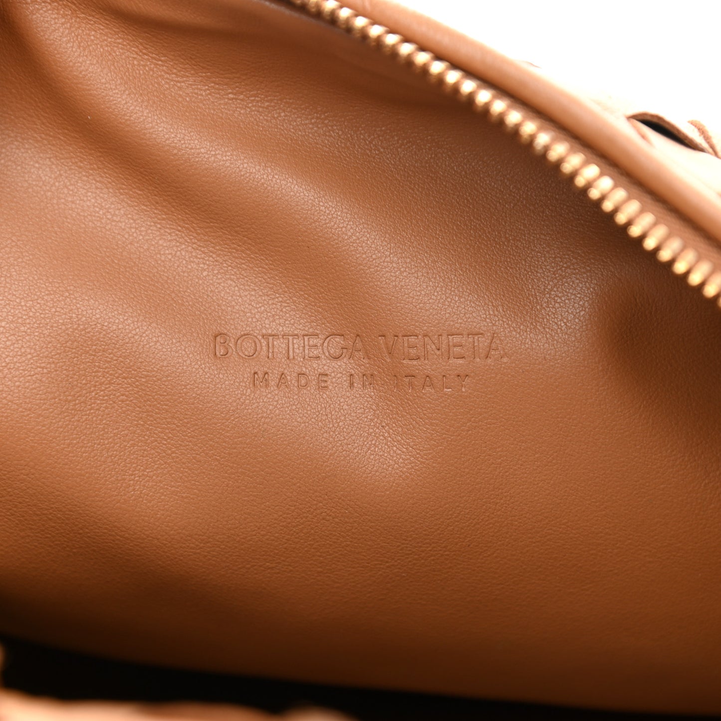 Nappa Intrecciato Teen Jodie Hobo Caramel