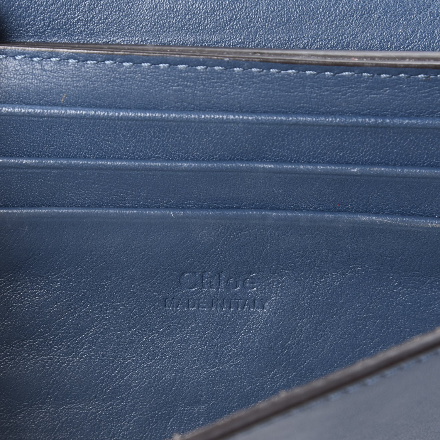 Chloe Suede Calfskin Mini Faye Shoulder Bag Majolica Blue 8 of 10