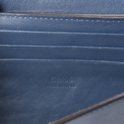 Chloe Suede Calfskin Mini Faye Shoulder Bag Majolica Blue 8 of 10