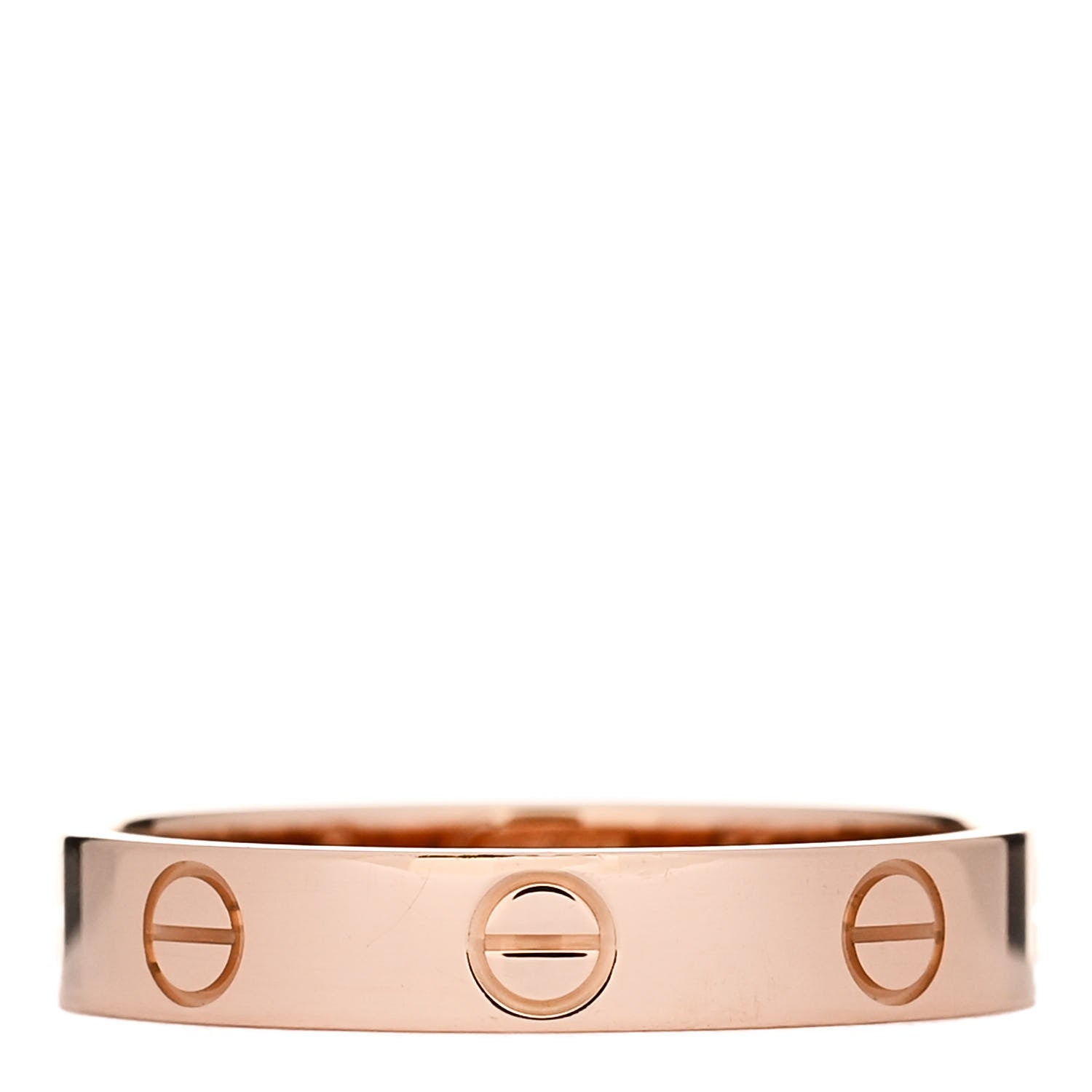 Cartier 18K Pink Gold 3.5mm LOVE Wedding Band Ring 55 7.25 1 of 5