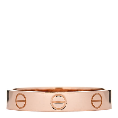 Cartier 18K Pink Gold 3.5mm LOVE Wedding Band Ring 55 7.25 1 of 5