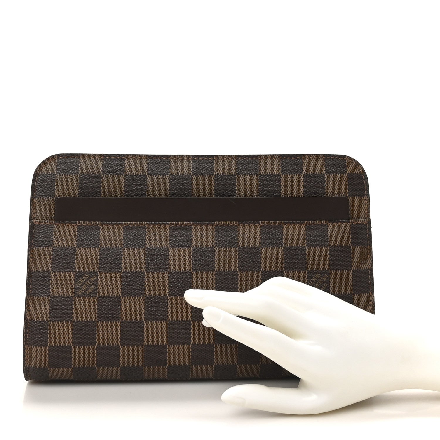 Louis Vuitton Damier Ebene Pochette Saint Louis Clutch 2 of 9