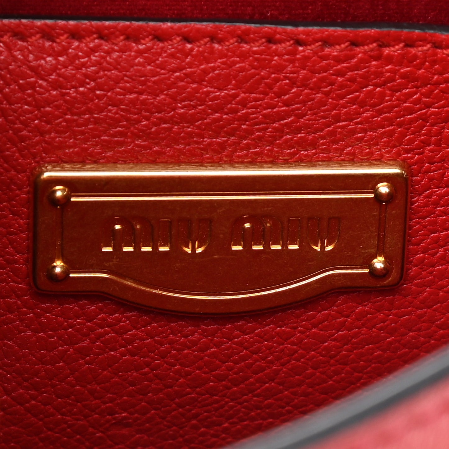 Goatskin Madras Shoulder Bag Fuoco