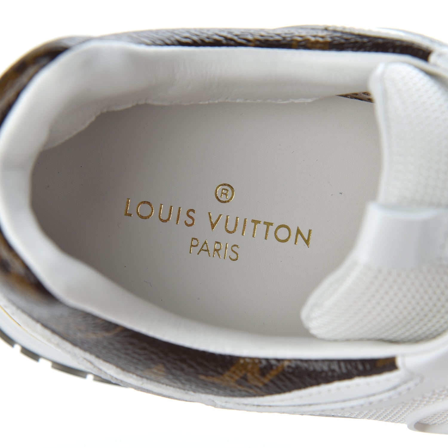 Louis Vuitton Calfskin Monogram Run Away Sneakers 39 White 6 of 9
