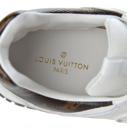 Louis Vuitton Calfskin Monogram Run Away Sneakers 39 White 6 of 9
