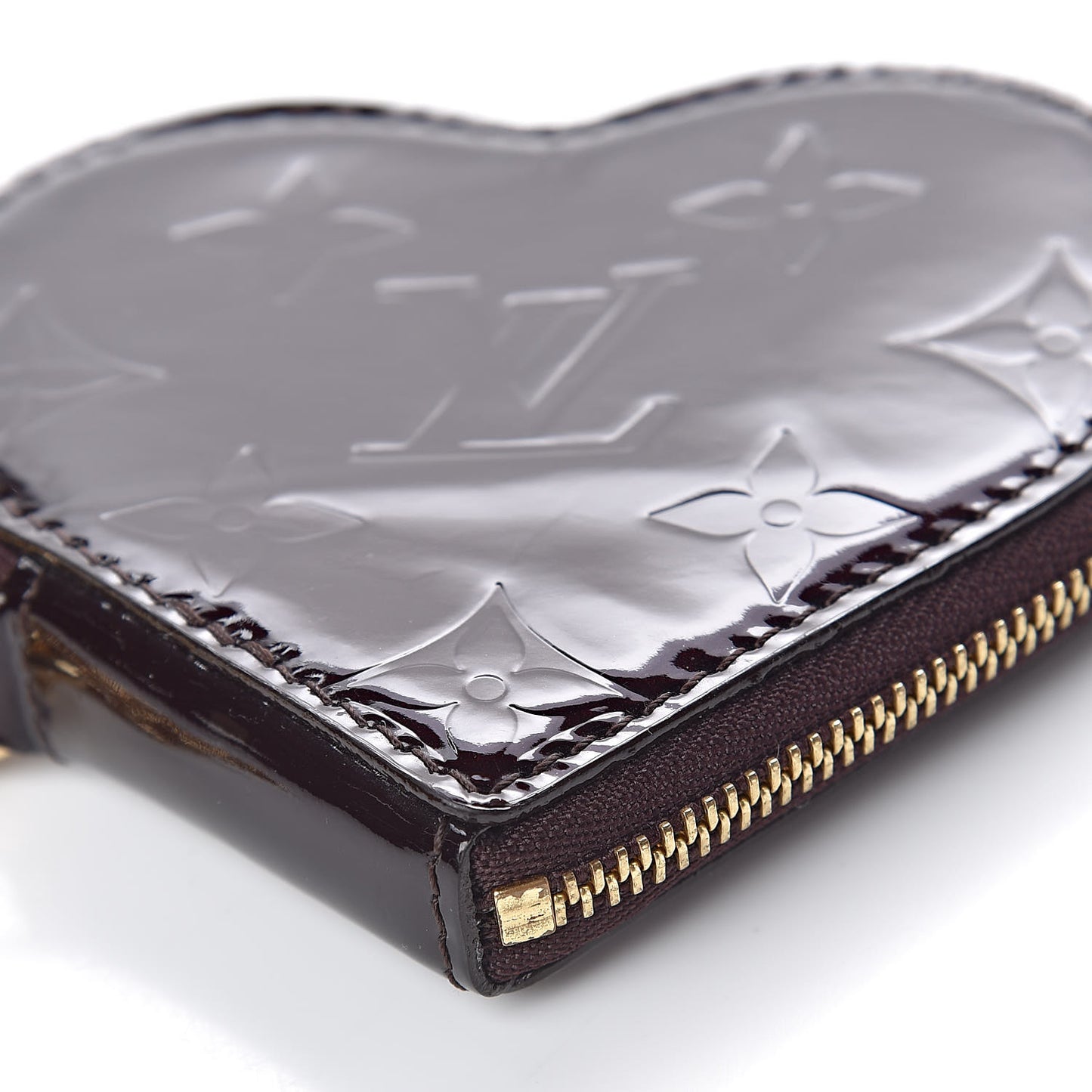 Vernis Coeur Heart Coin Purse Amarante
