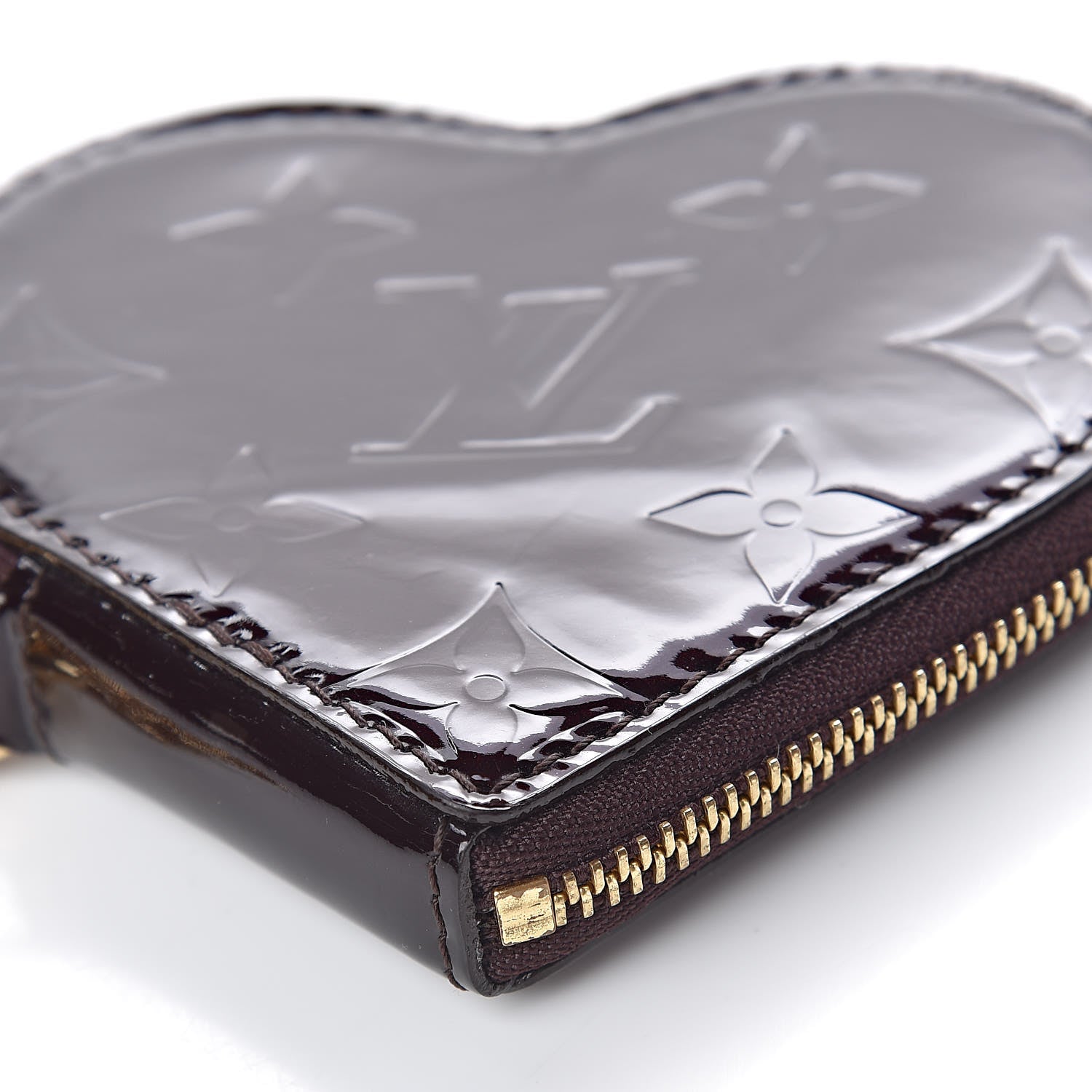 Louis Vuitton Vernis Coeur Heart Coin Purse Amarante 7 of 8