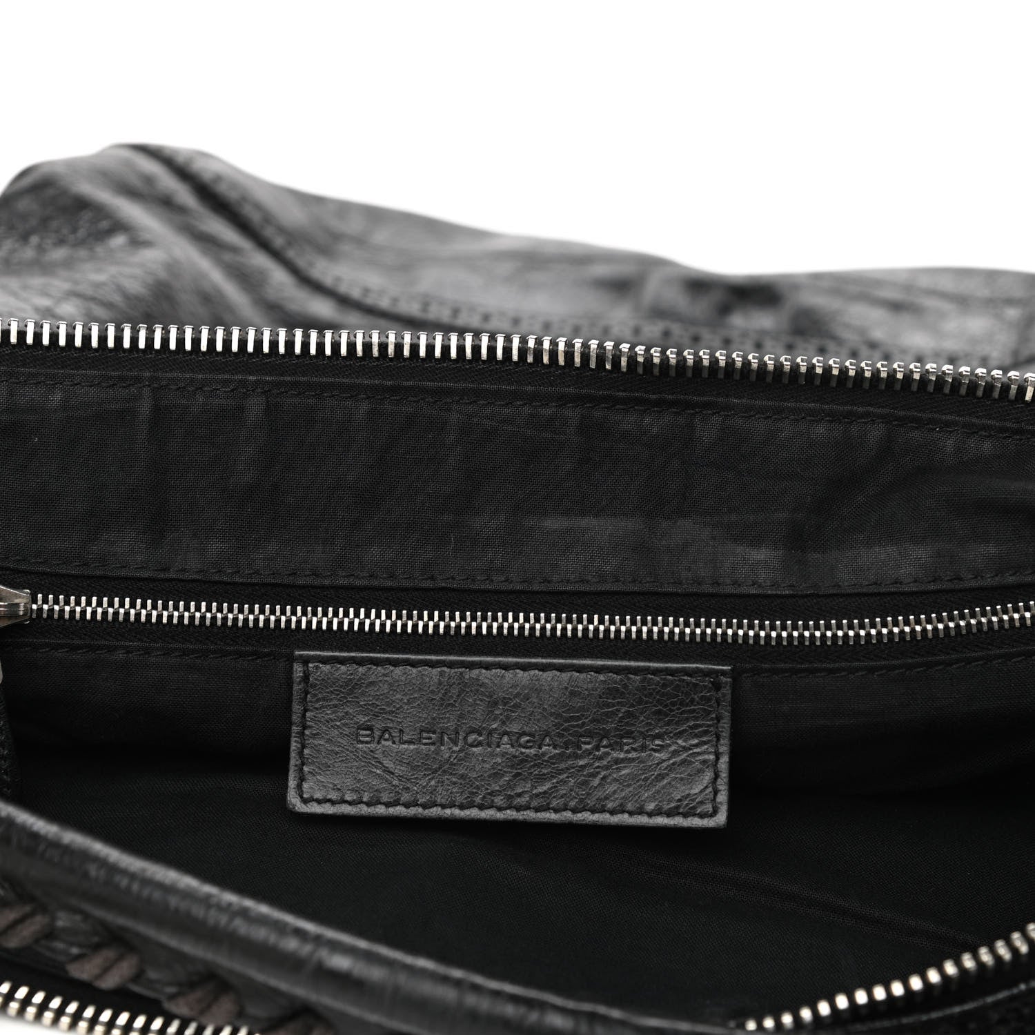 Balenciaga Agneau Giant Brogues Hardware Day Hobo Black 13 of 19