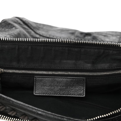 Balenciaga Agneau Giant Brogues Hardware Day Hobo Black 13 of 19
