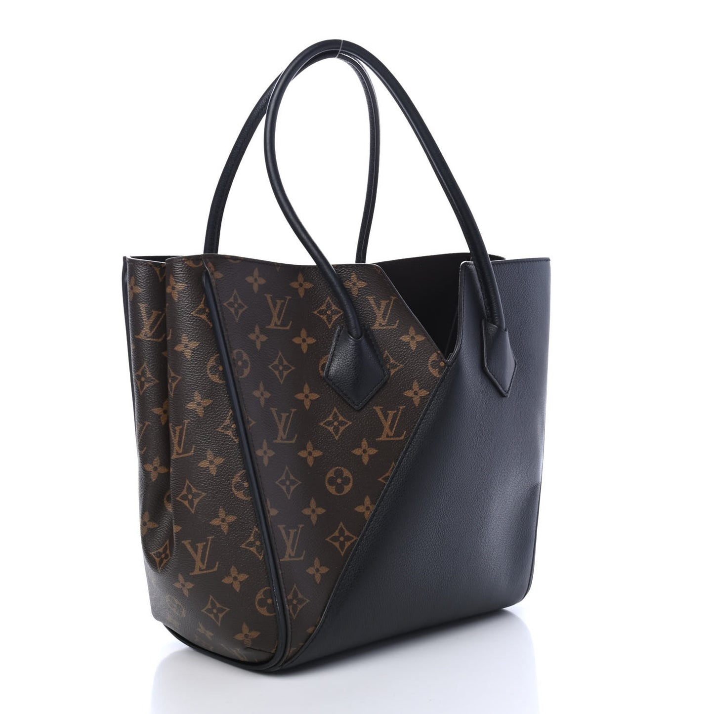 Calfskin Monogram Kimono Tote Black