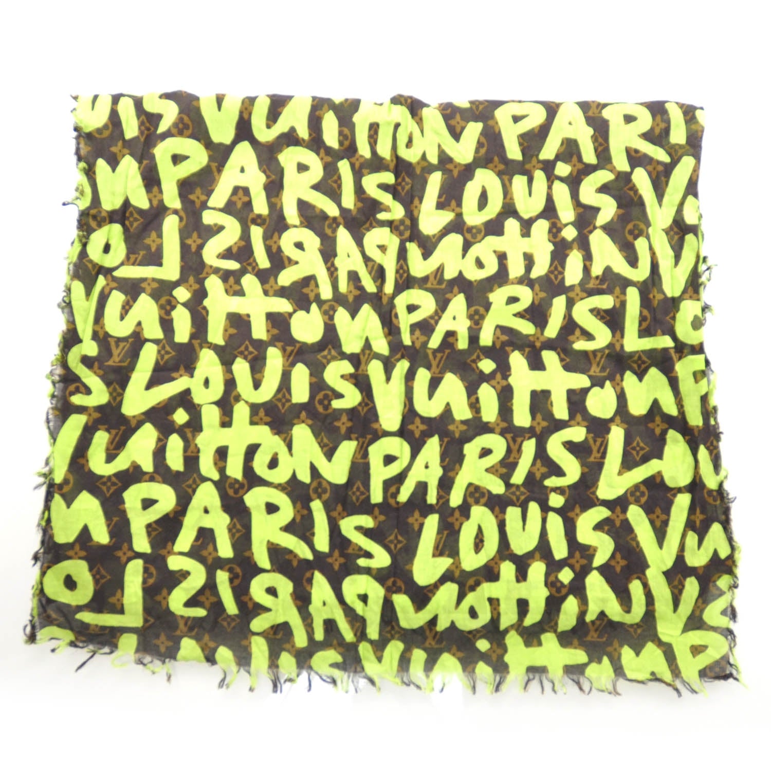 Louis Vuitton Cotton Graffiti Green 3 of 4