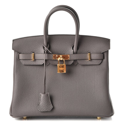 Hermes Togo Birkin 25 Etain 1 of 38