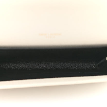 Saint Laurent Grain De Poudre Monogram Uptown Chain Wallet Crema Soft 6 of 11